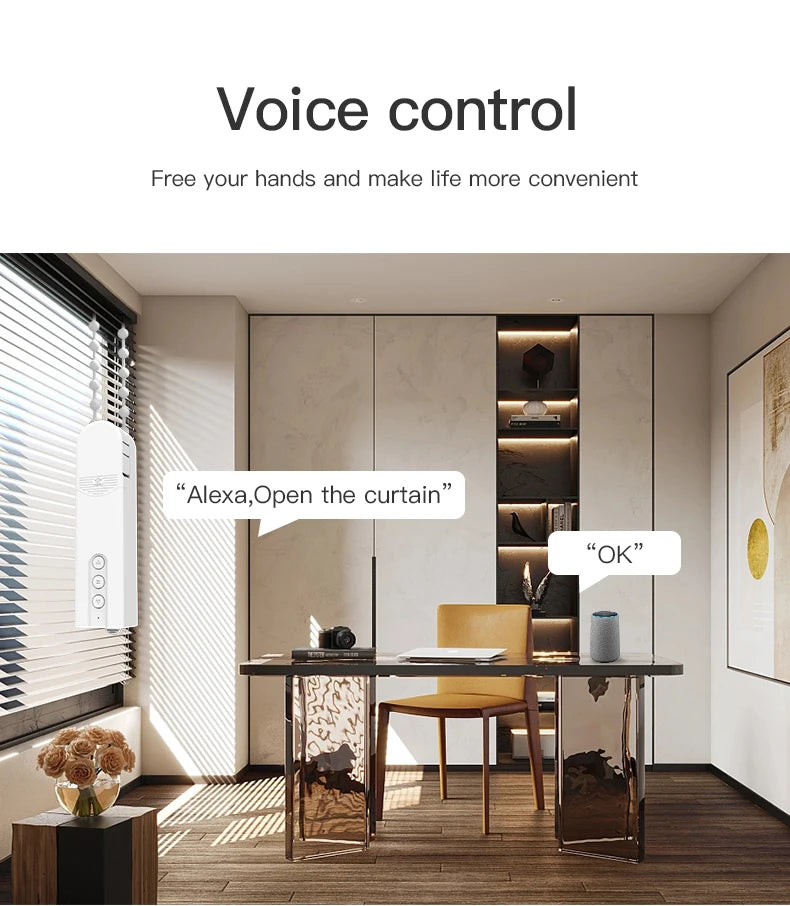 Tuya WiFi Smart Blind Motor Electric Roller Curtain Driver