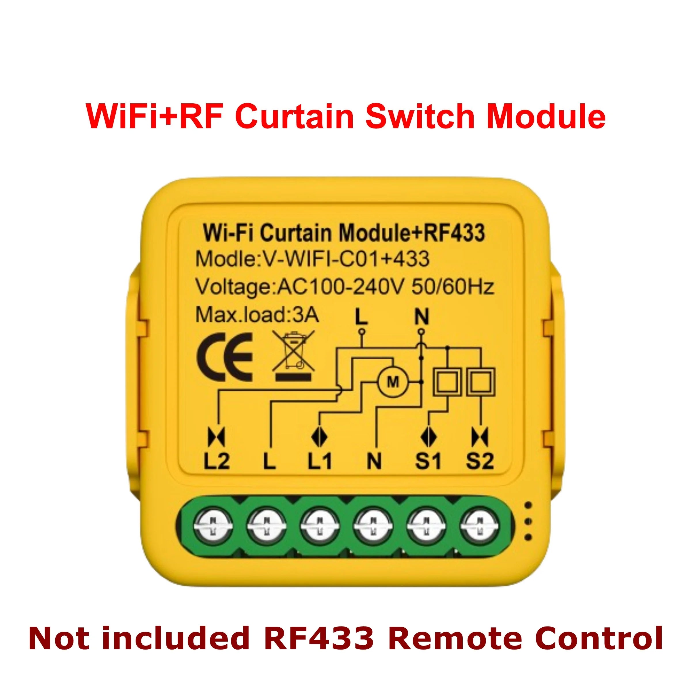 Tuya WiFi ZigBee Smart Curtain Switch Module