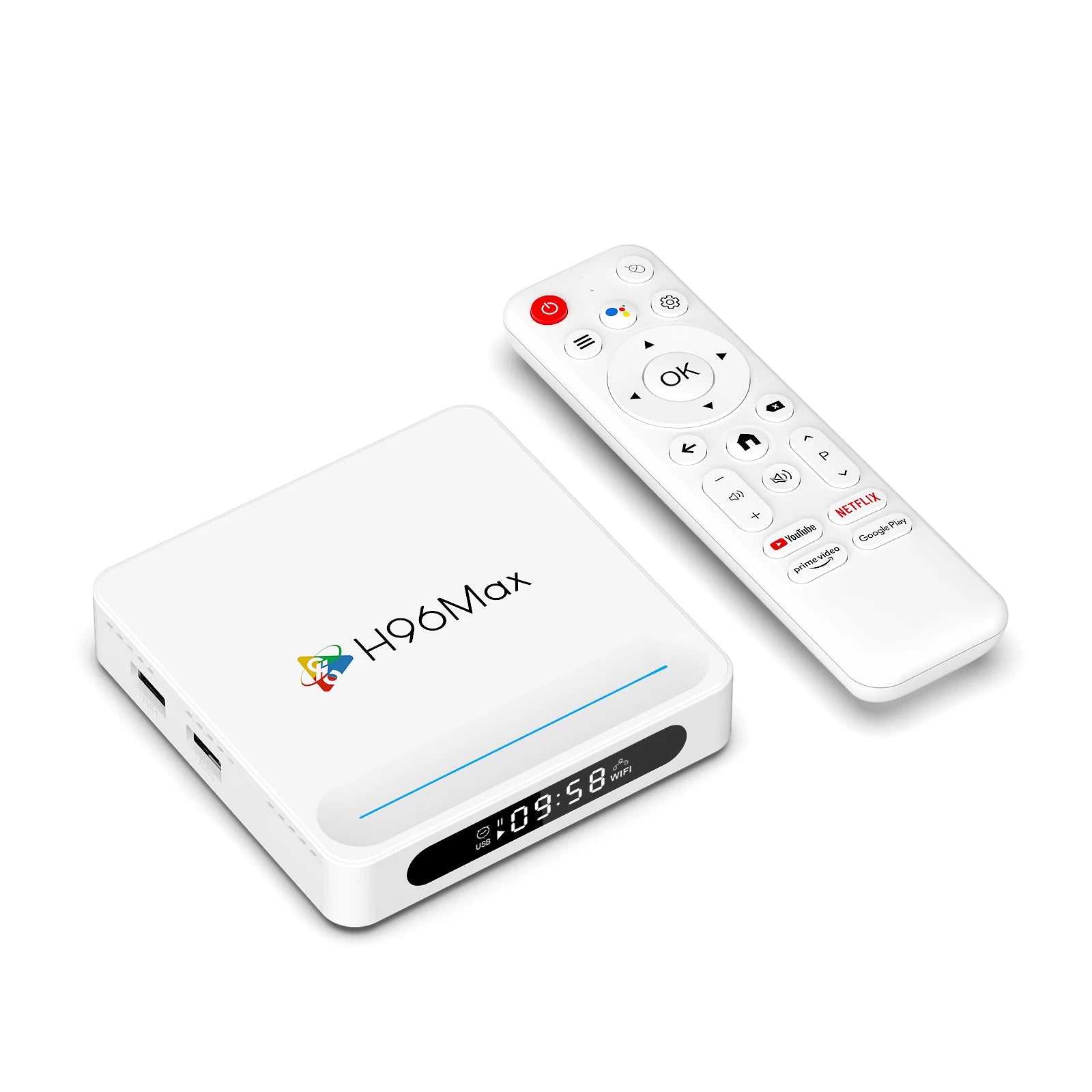 H96 Max H618 Plus Android 14 TV Box – 4GB+128GB, 8K HDR, WiFi 6, BT 5.4, Voice Assistant