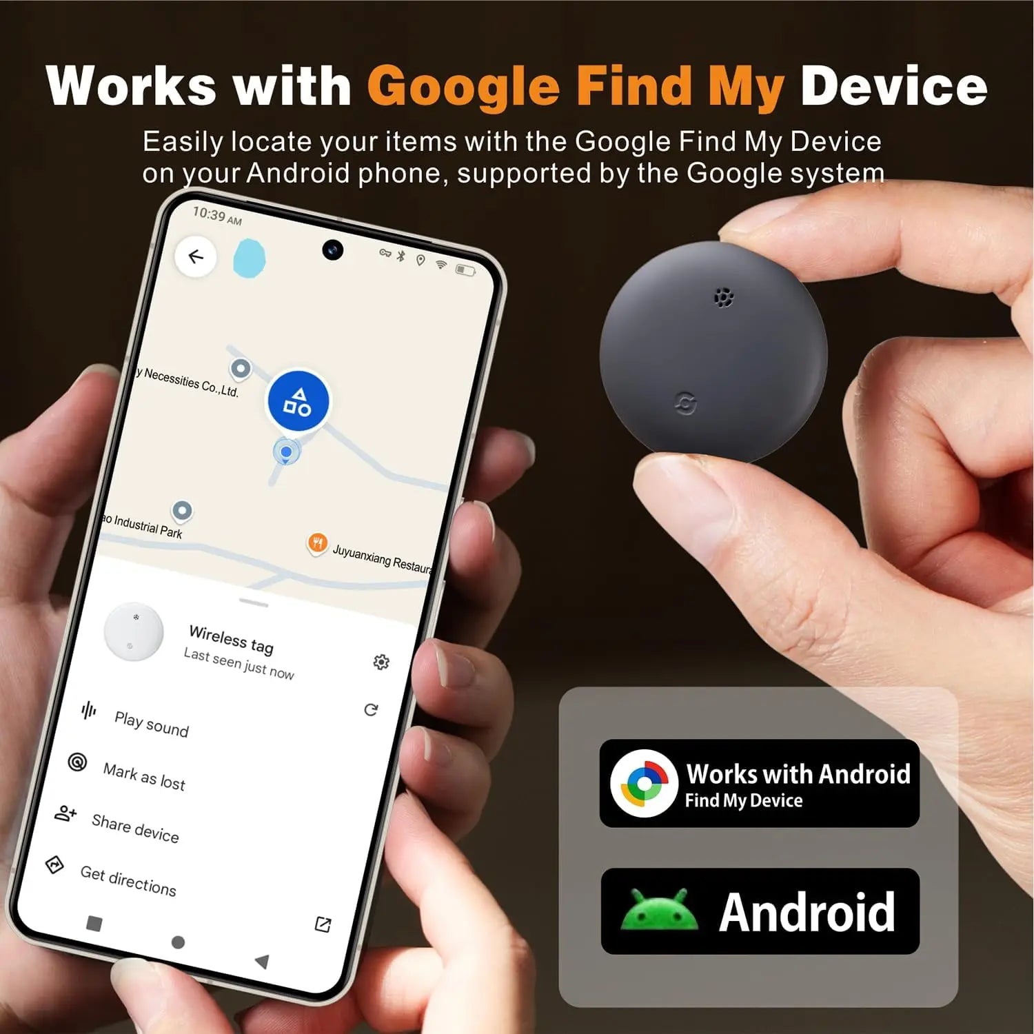 Android Bluetooth GPS Tracker – Smart Waterproof Locator for Keys, Bags, Pets & More