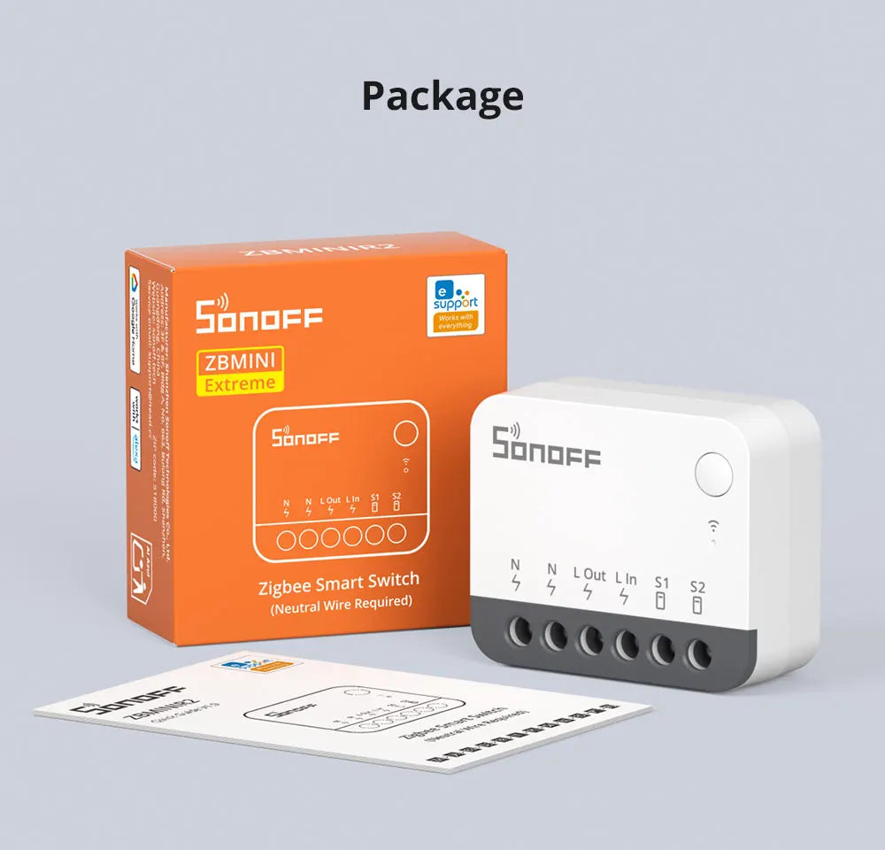 SONOFF ZBMINIR2 Zigbee Smart Switch with Remote Control