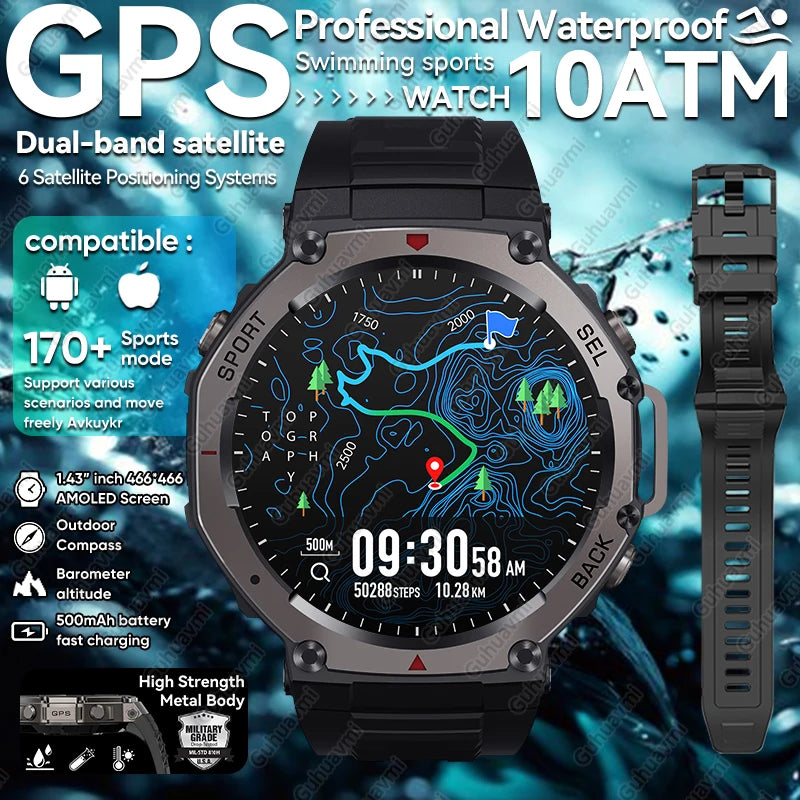 T-Rex 3 Ultra GPS Smartwatch 5ATM Waterproof