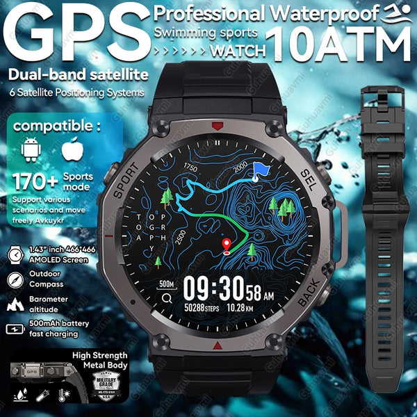 T-Rex 3 Ultra GPS Smartwatch 5ATM Waterproof