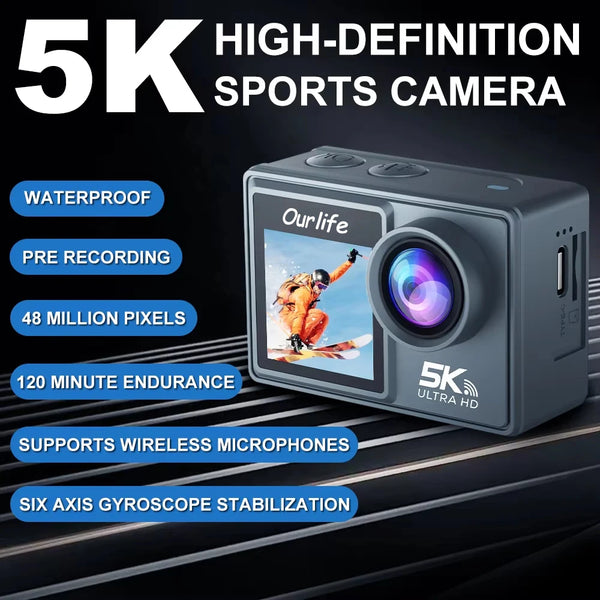Ourlife MTR40 5K Waterproof Action Camera