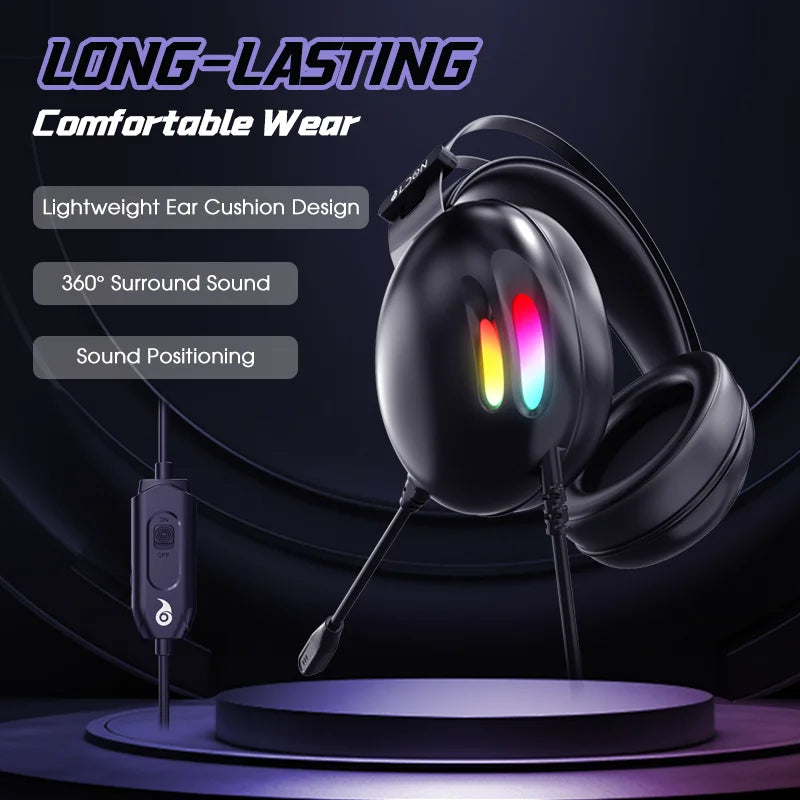 7.1 Surround Sound Gaming Headset with Mic
