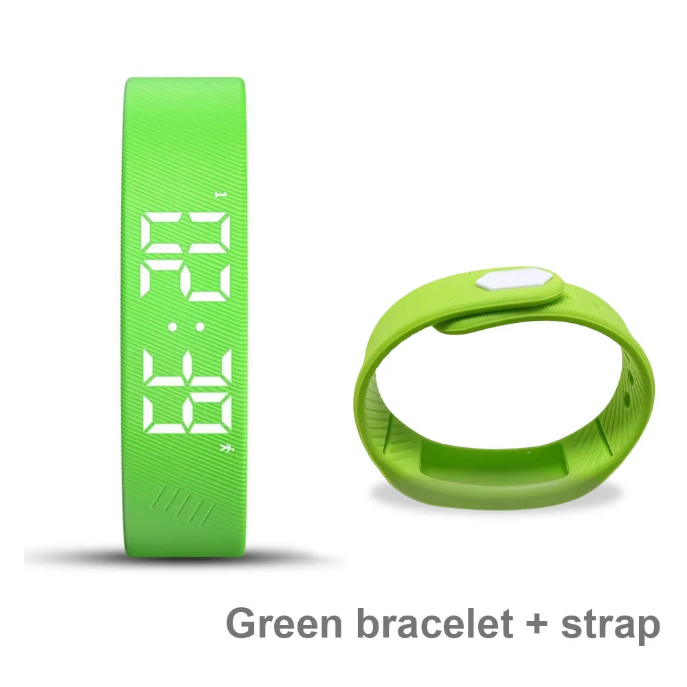 LED Digital Smart Bracelet with Pedometer & Alarm