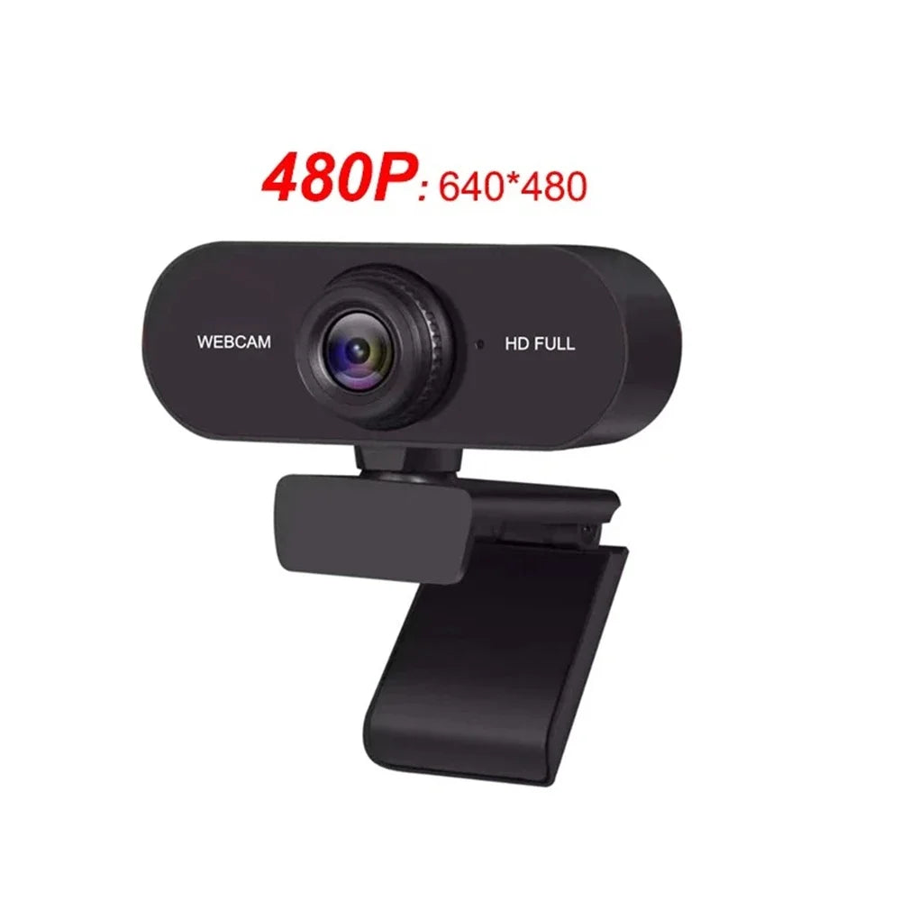 HD USB Webcam with Microphone & Cover