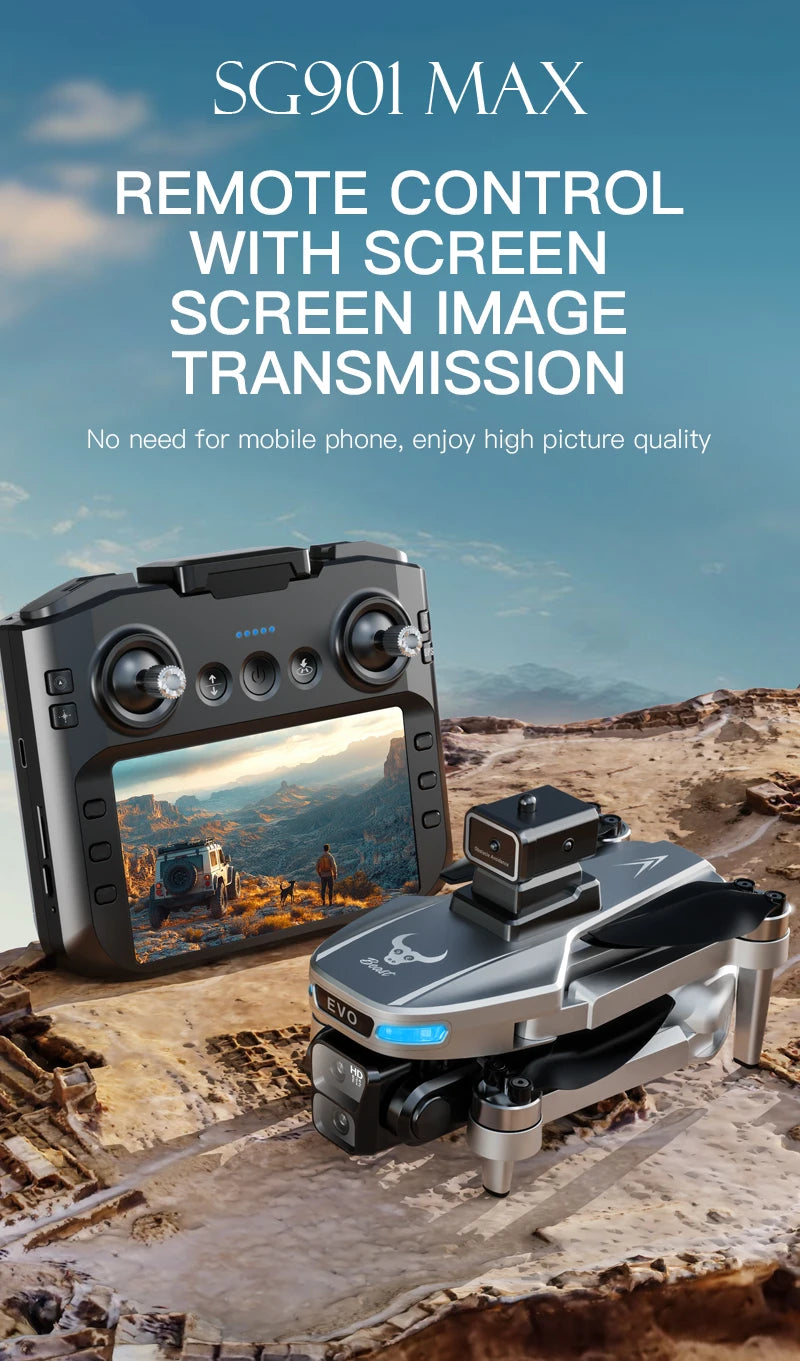 SG109 Pro Max 4K GPS Mini Drone with Screen Remote