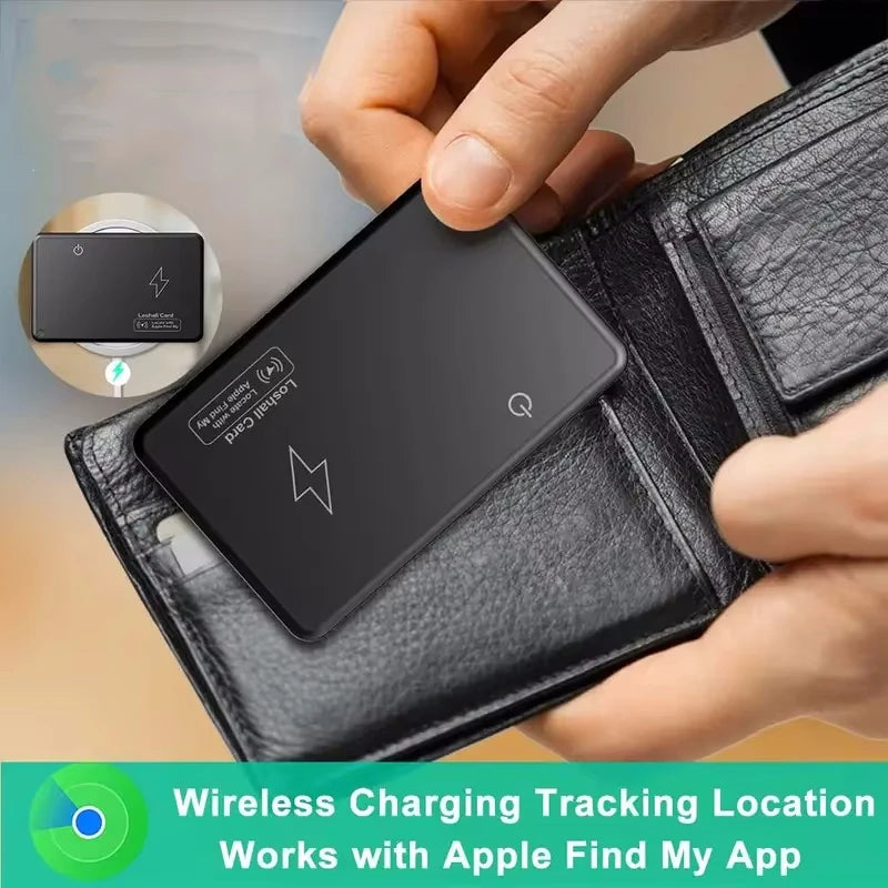 Wireless Wallet Tracker Card – GPS Locator with Apple Find My & Bluetooth