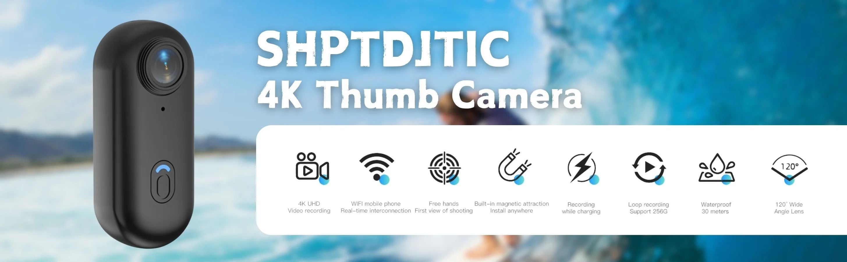 4K Mini Sports Action Camera for Helmet & Bike