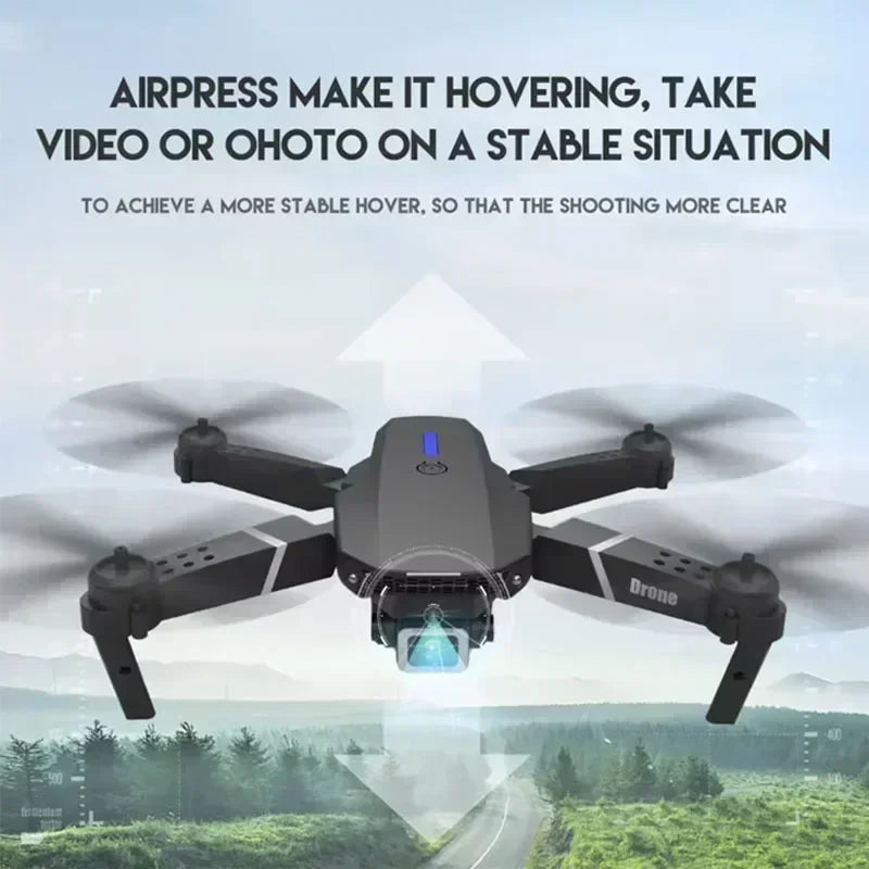 E88 Pro 4K Drone – Foldable RC Quadcopter with Dual HD Cameras & WiFi FPV