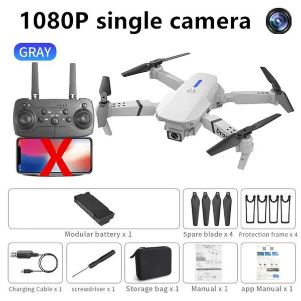 E88 Pro 4K WiFi FPV Foldable Drone with HD Camera