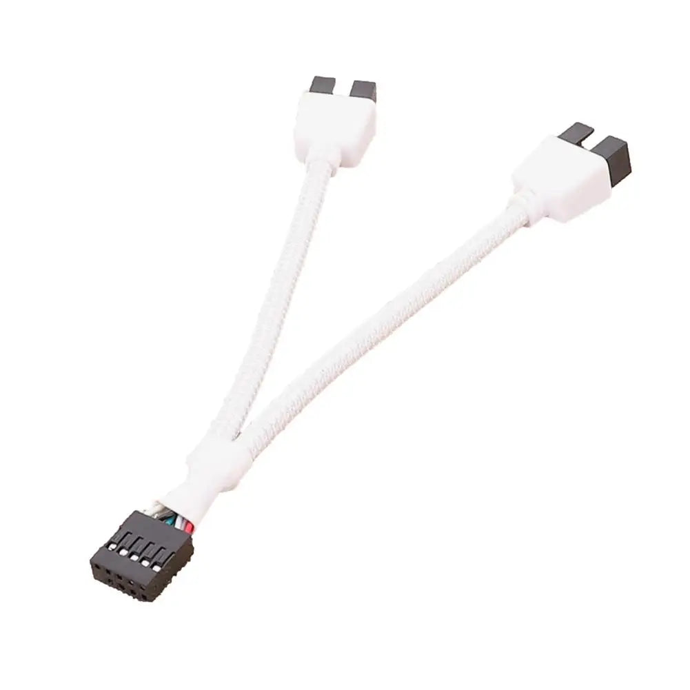 12cm USB Motherboard Extension Cable 9 Pin Y Splitter