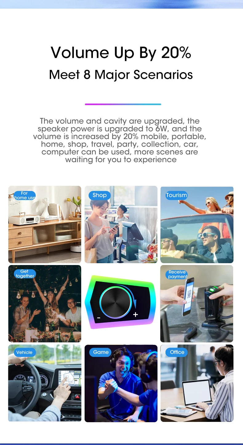 4D Bluetooth Soundbar Speaker with Subwoofer