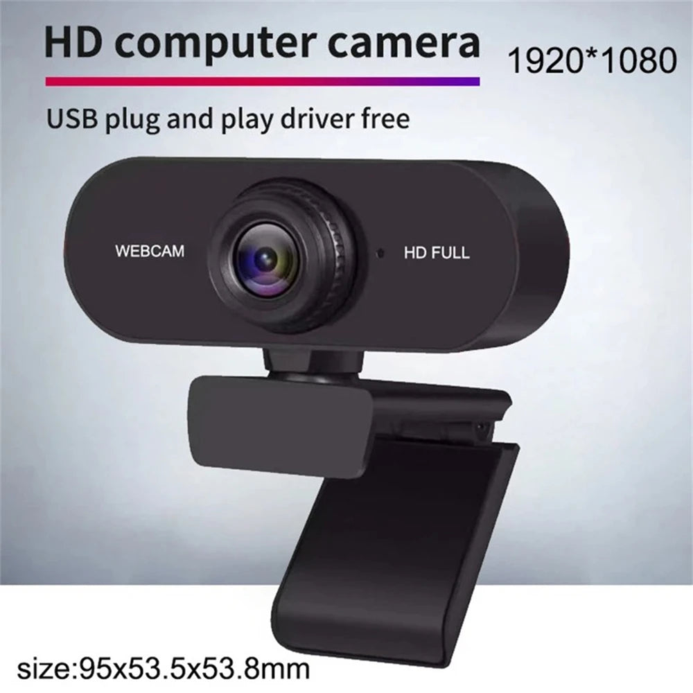 HD USB Webcam with Microphone & Cover