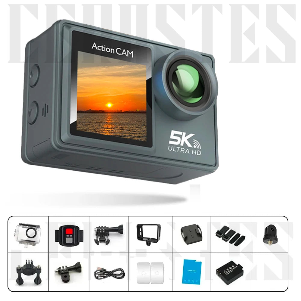 5K 4K Action Camera with WiFi & Stabilizer