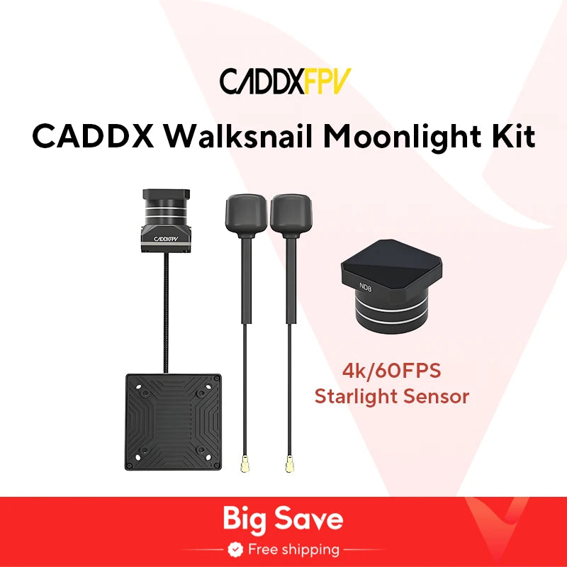 Walksnail Moonlight Kit – 4K/60FPS Starlight FPV Camera with Gyroflow & EIS