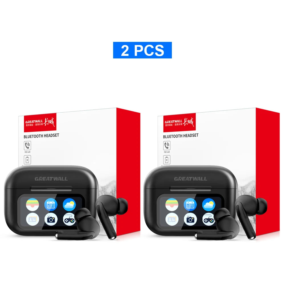 GREATWALL TWS Bluetooth Earbuds – LCD Touch Hi-Fi Stereo