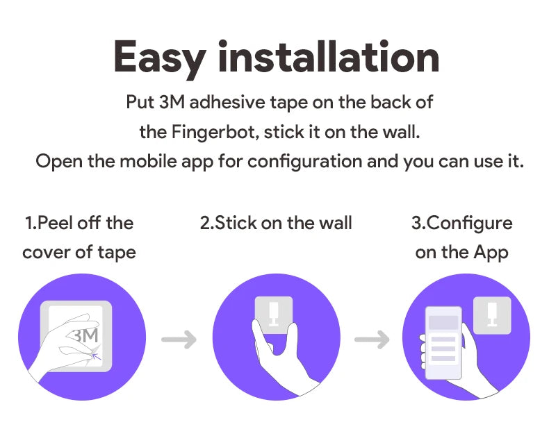 Tuya ZigBee Fingerbot Plus – Type-C Rechargeable Smart Button Pusher for Alexa & Google Home