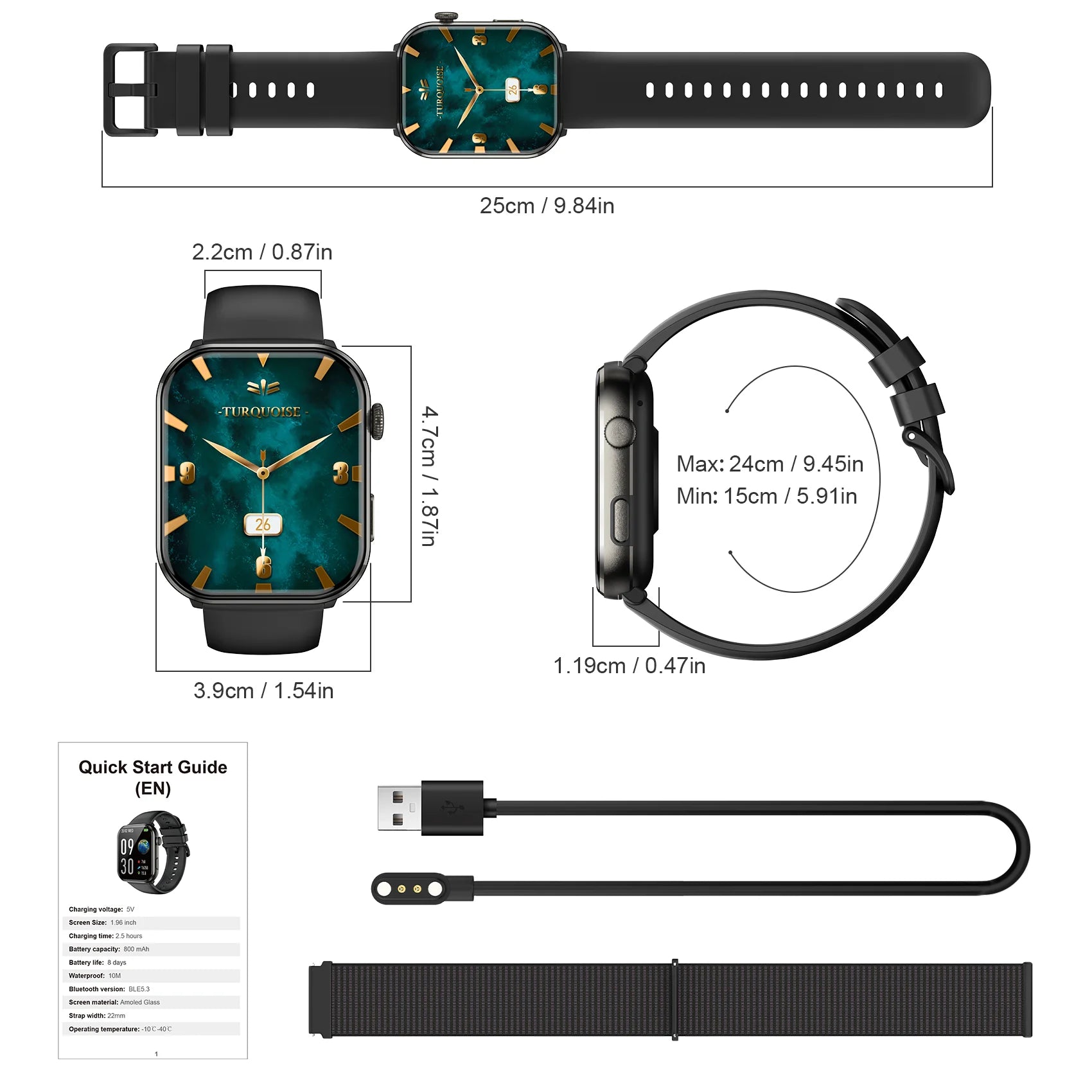Blackview R60 Smartwatch 2025 Bluetooth Call AMOLED