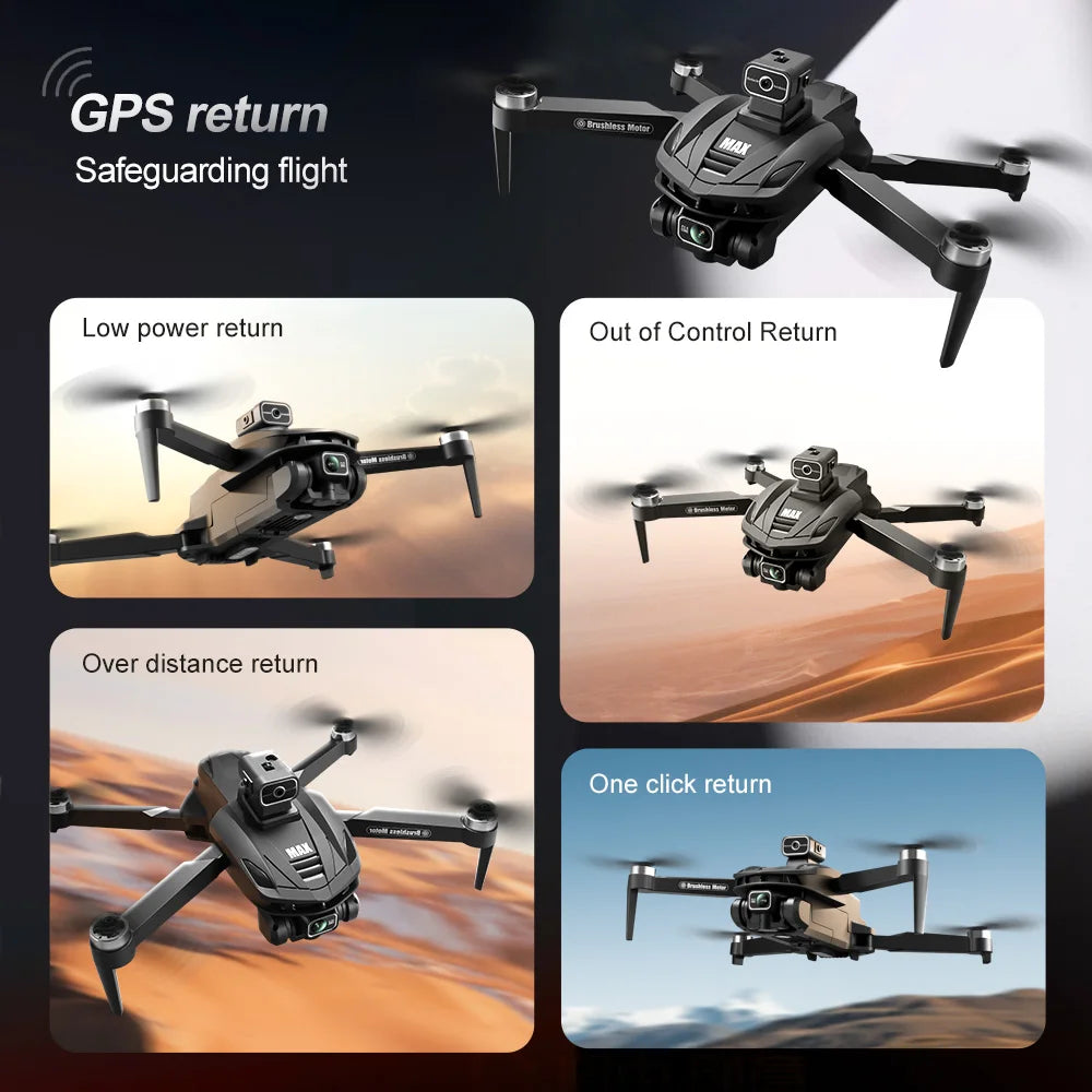 V168 Pro Max 8K GPS Drone with 5G FPV & Obstacle Avoidance