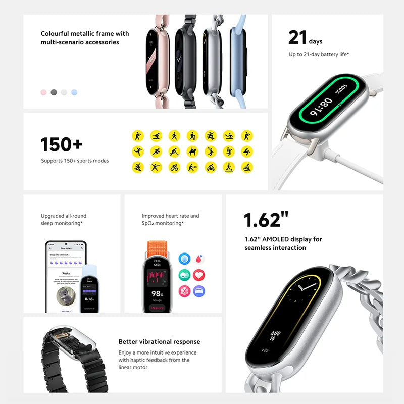 Xiaomi Smart Band 9 Global Version 1.62" AMOLED