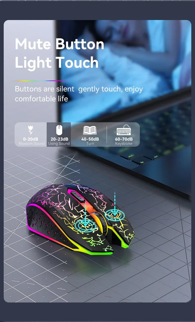 Bluetooth 5.2 RGB Dual-Mode Wireless Mouse