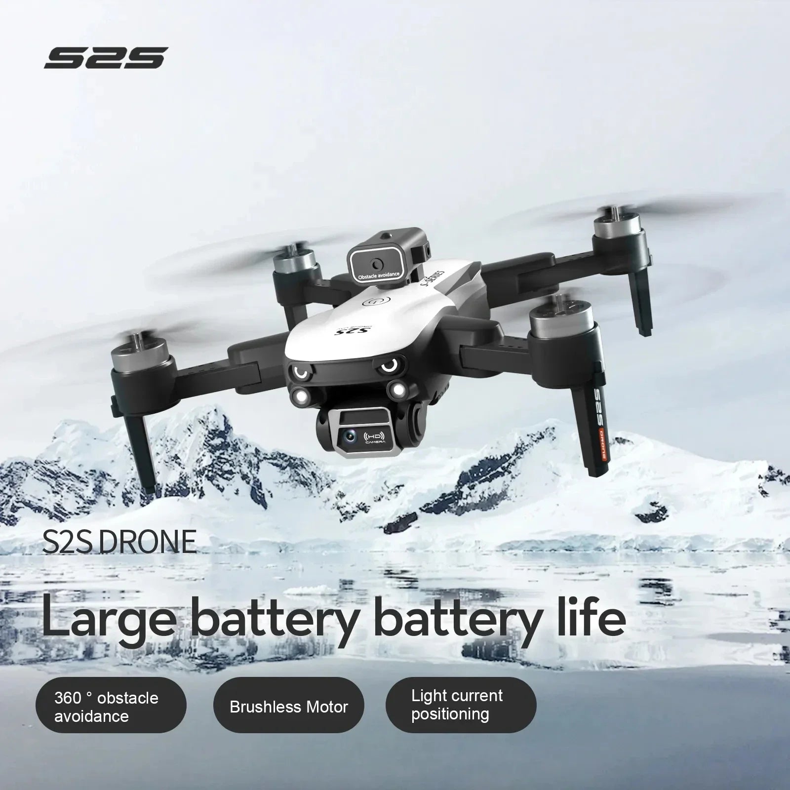 S2S Mini Drone – 4K/8K HD Camera, Obstacle Avoidance, Foldable RC Quadcopter