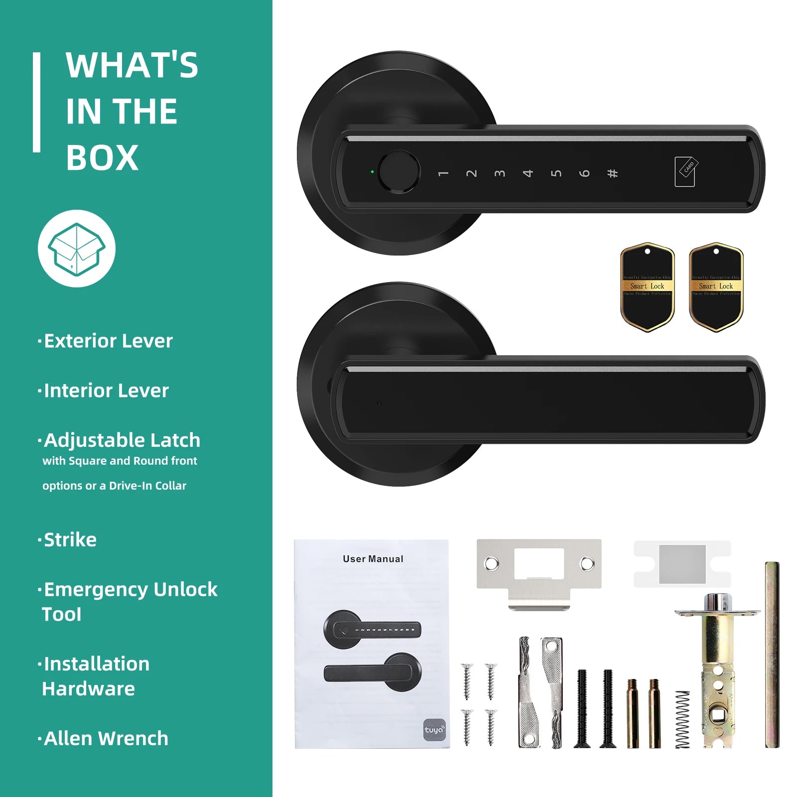 Viladepot Smart Fingerprint Door Lock with Keypad & App Control