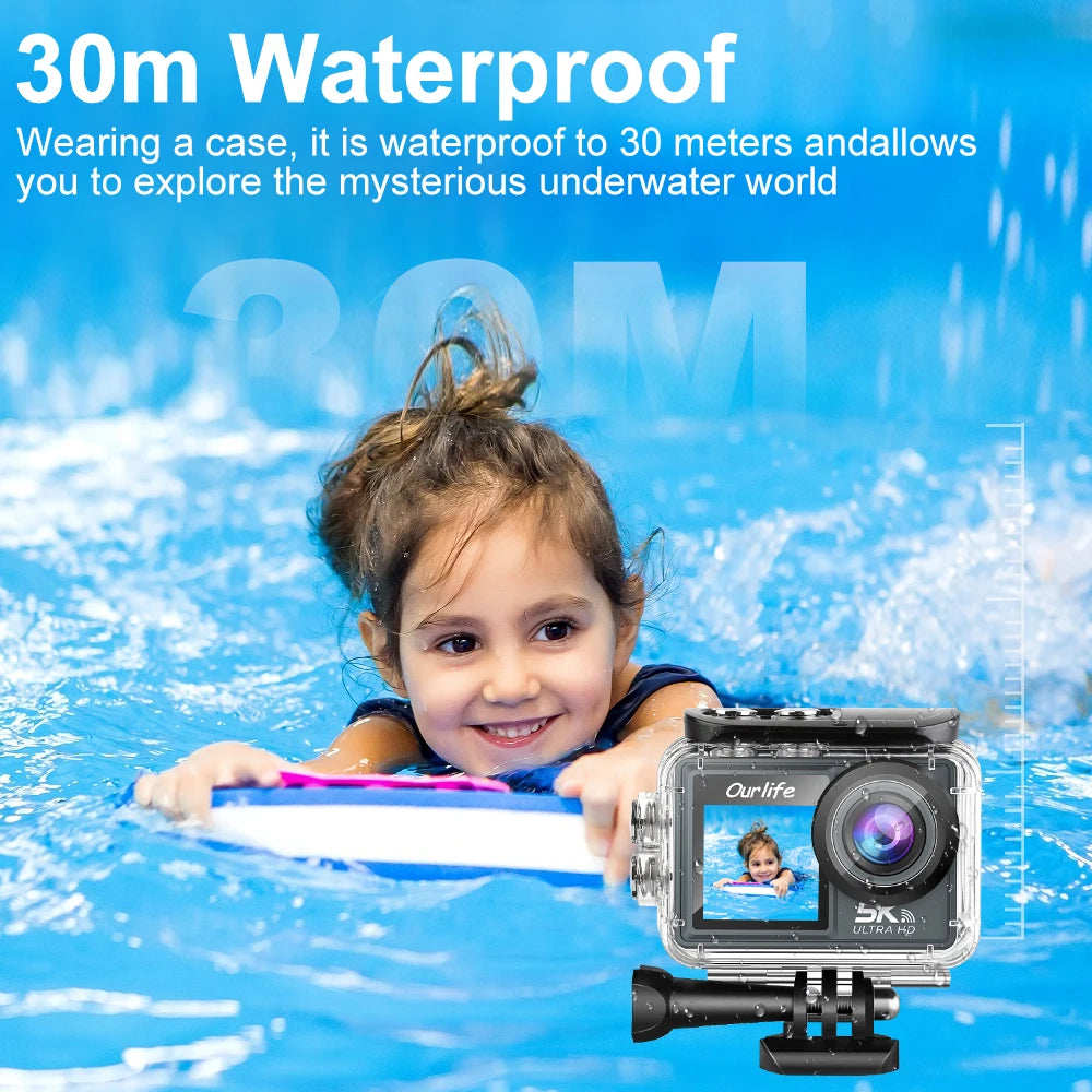 Ourlife MTR40 5K Waterproof Action Camera