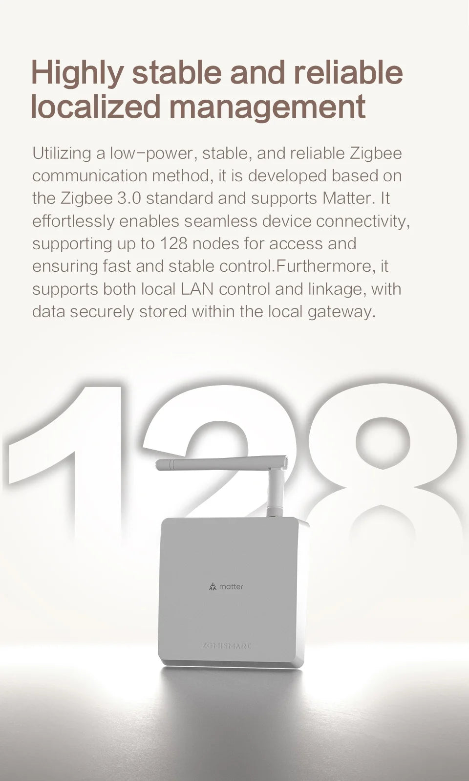 Zemismart Matter Zigbee Hub Smart Home Gateway