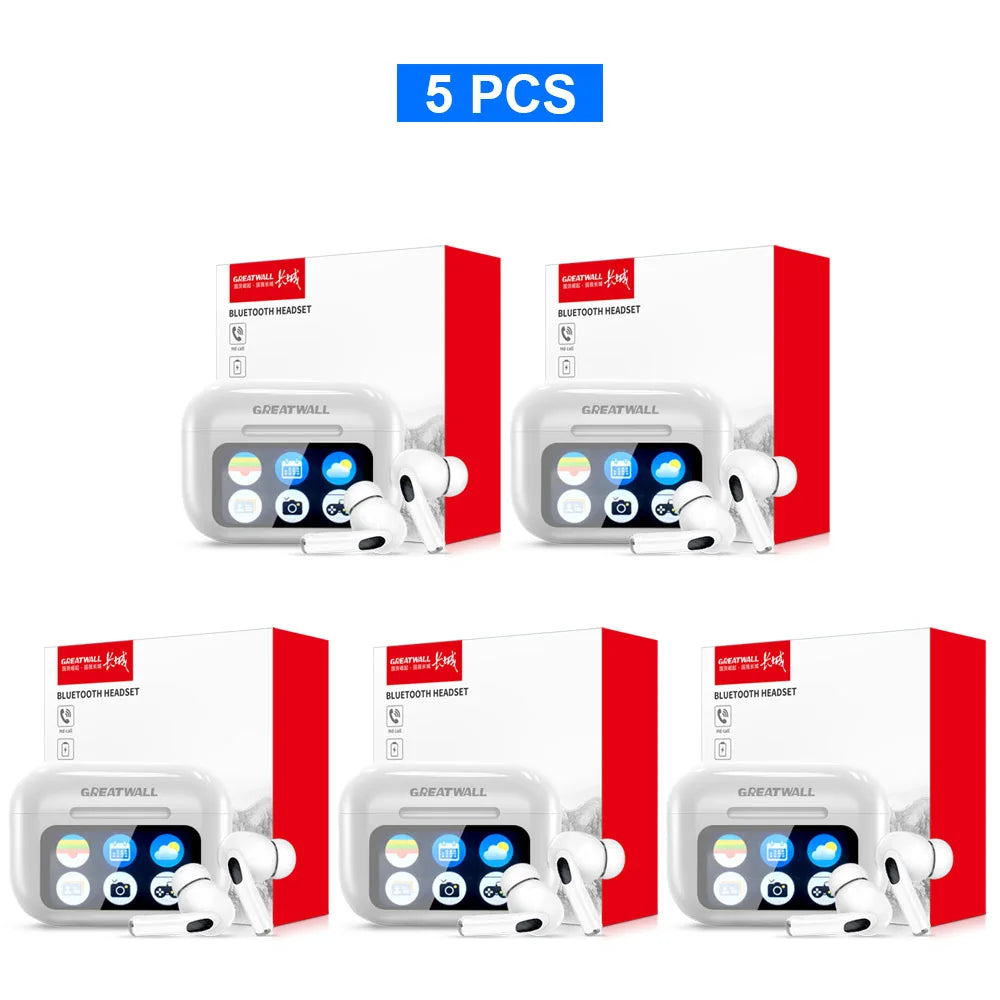 GREATWALL TWS Bluetooth Earbuds – LCD Touch Hi-Fi Stereo