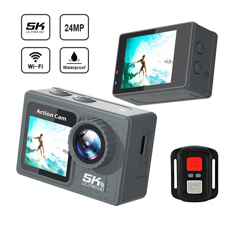 5K 4K Action Camera with WiFi & Stabilizer