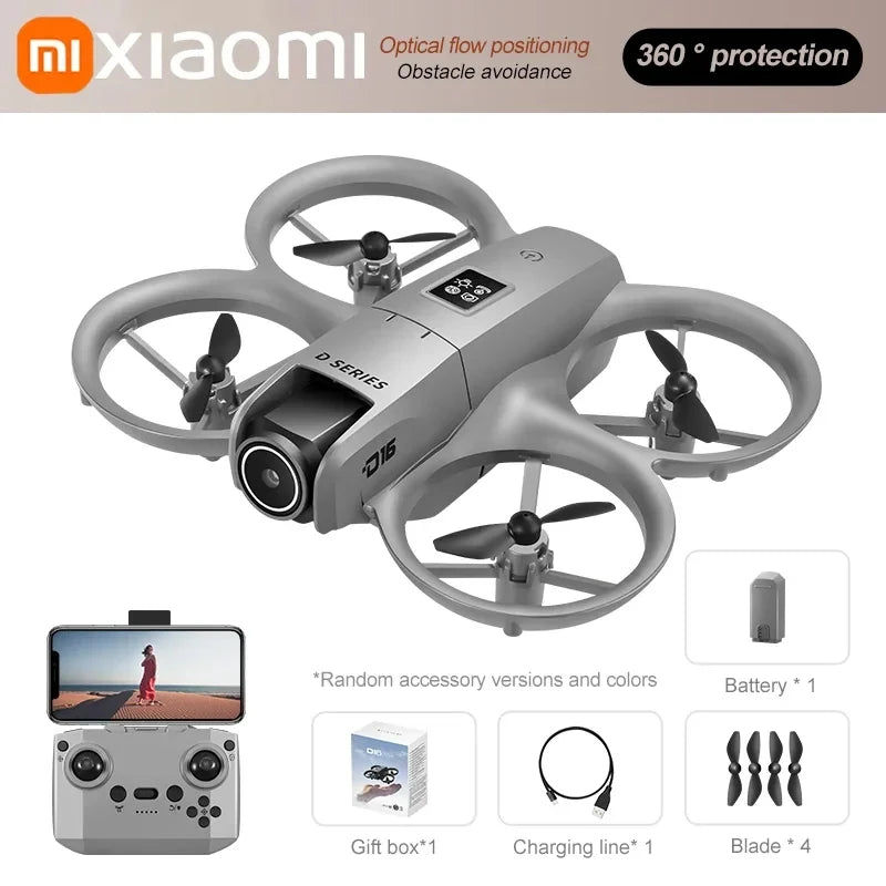 Xiaomi D16 Mini Drone – Dual 8K HD Camera, Obstacle Avoidance, 20000M Range UAV