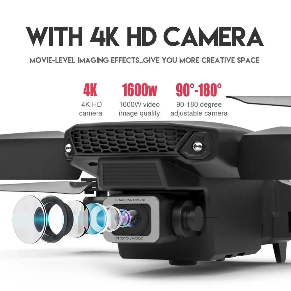 E88 Pro 4K WiFi FPV Foldable Drone with HD Camera