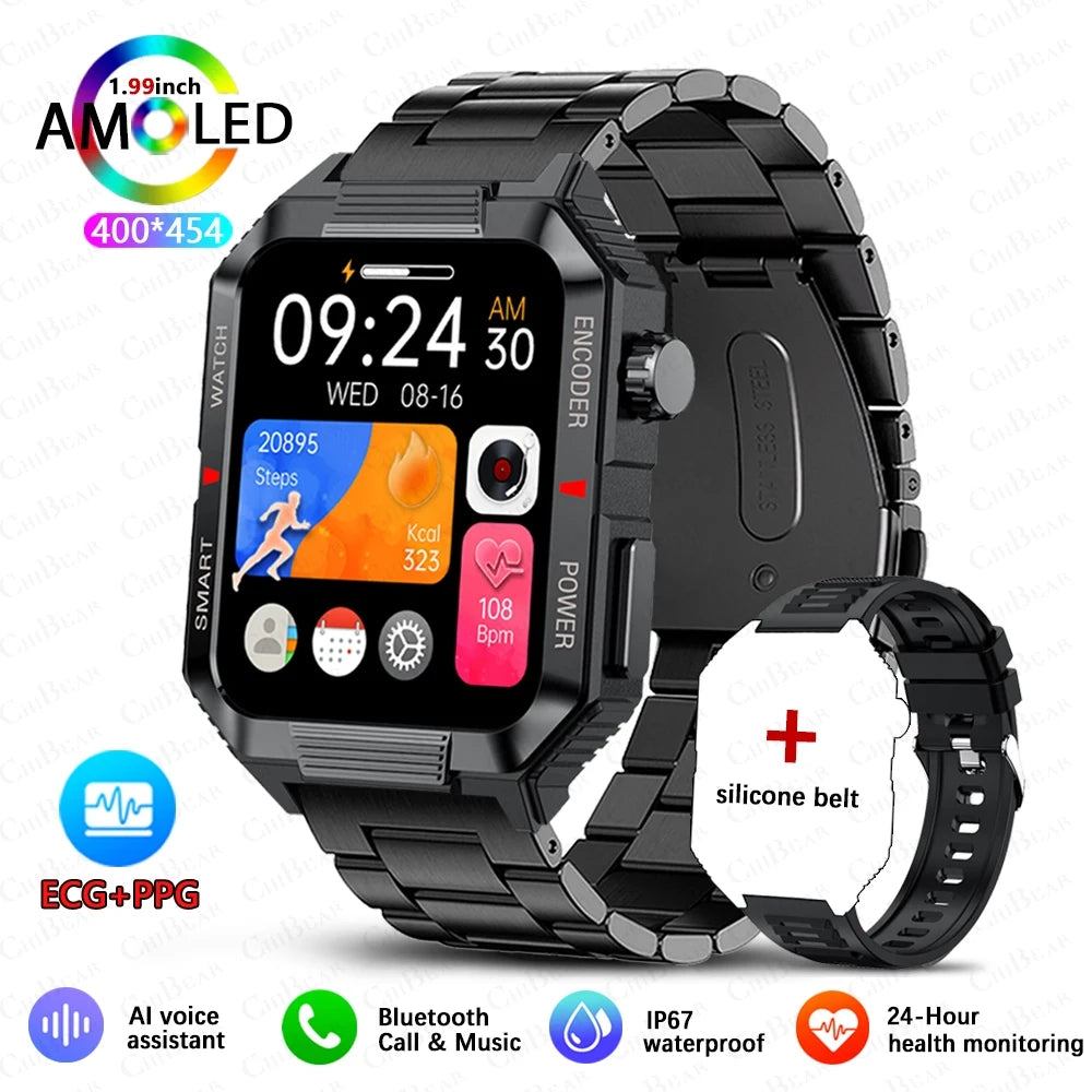 Men’s NFC GPS Smartwatch – 1.99" HD Screen, Bluetooth Calling, 120+ Sports Modes