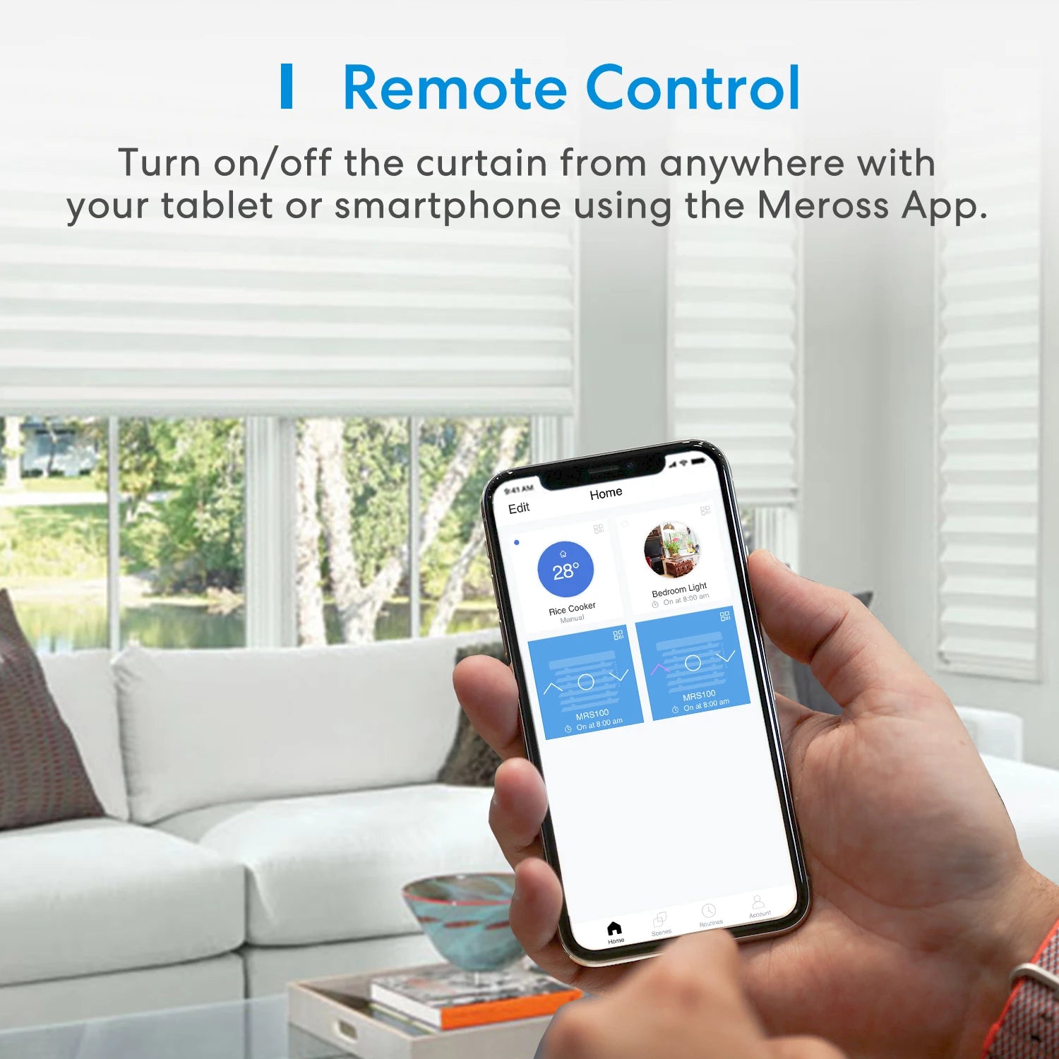 Meross HomeKit Smart Roller Shutter Switch – WiFi Curtain & Blind Motor Controller for Siri, Alexa, Google Home