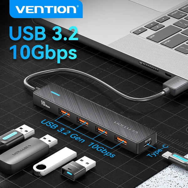 Vention USB 3.2 Hub 4-Port Splitter Adapter