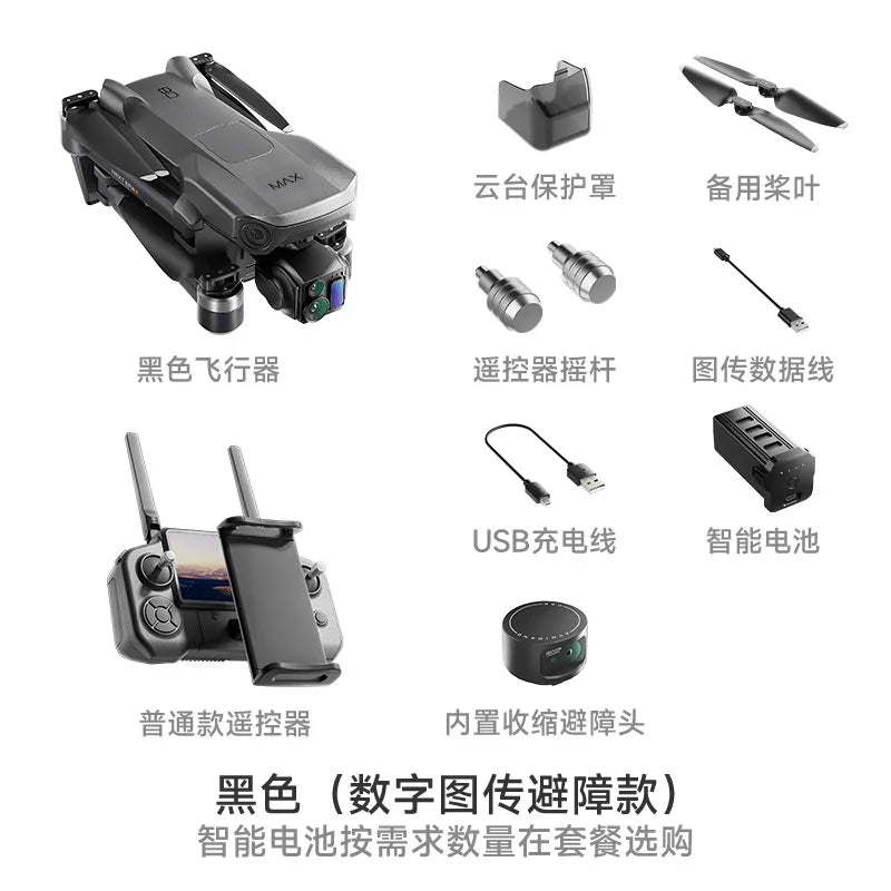 P7 Max 3-Axis Gimbal 5G FPV Drone with Obstacle Avoidance