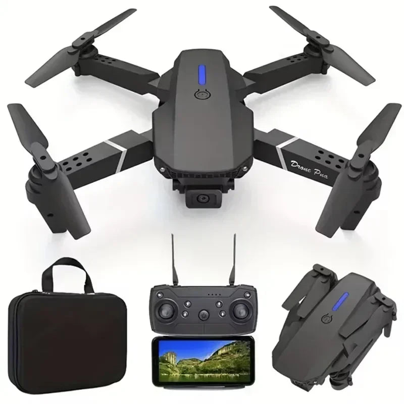 E88 Pro 4K Drone – Foldable RC Quadcopter with Dual HD Cameras & WiFi FPV