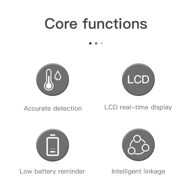 Tuya ZigBee Smart Temperature & Humidity Sensor – LCD Display, Works with Alexa & Google Home