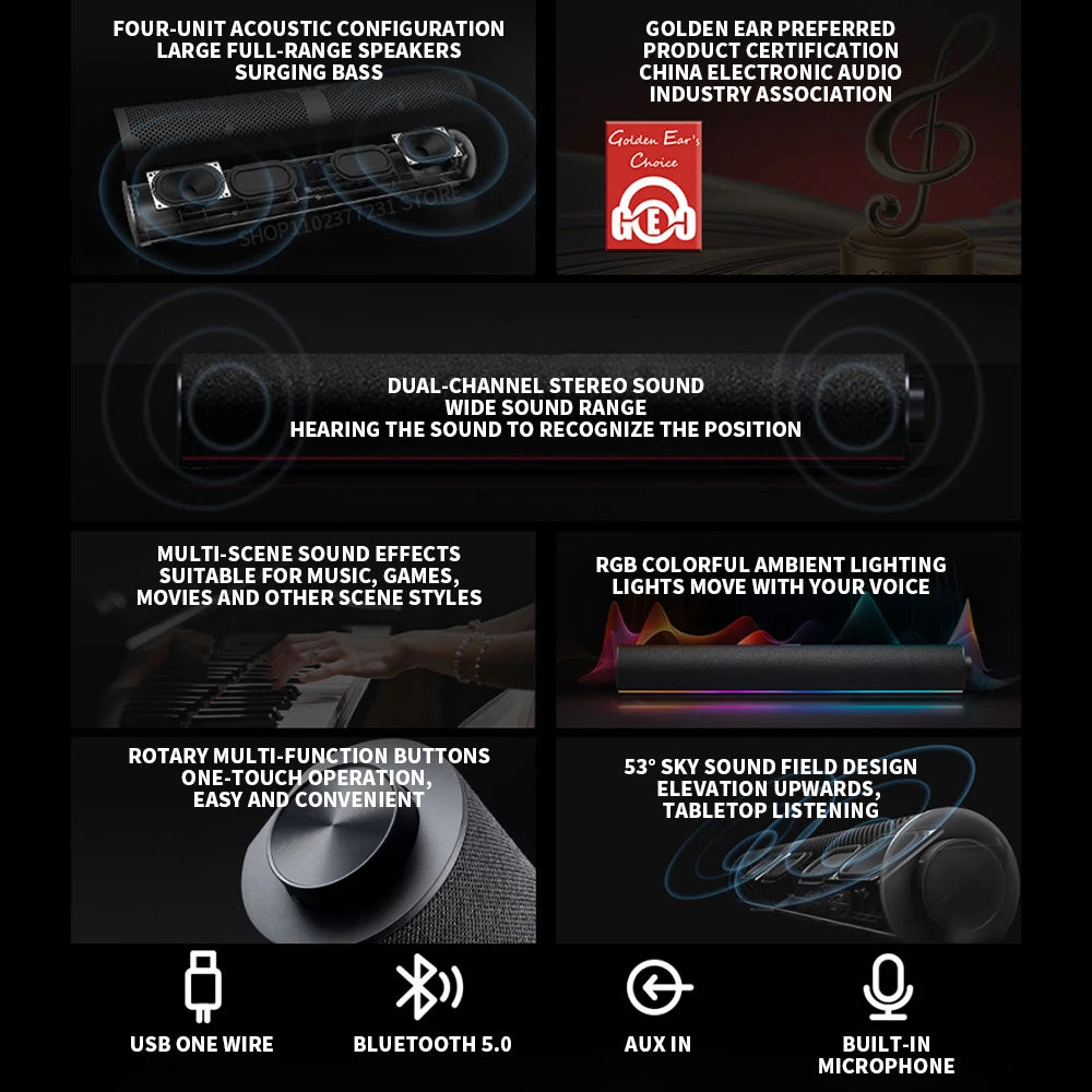 Xiaomi Redmi RGB Bluetooth Computer Speaker