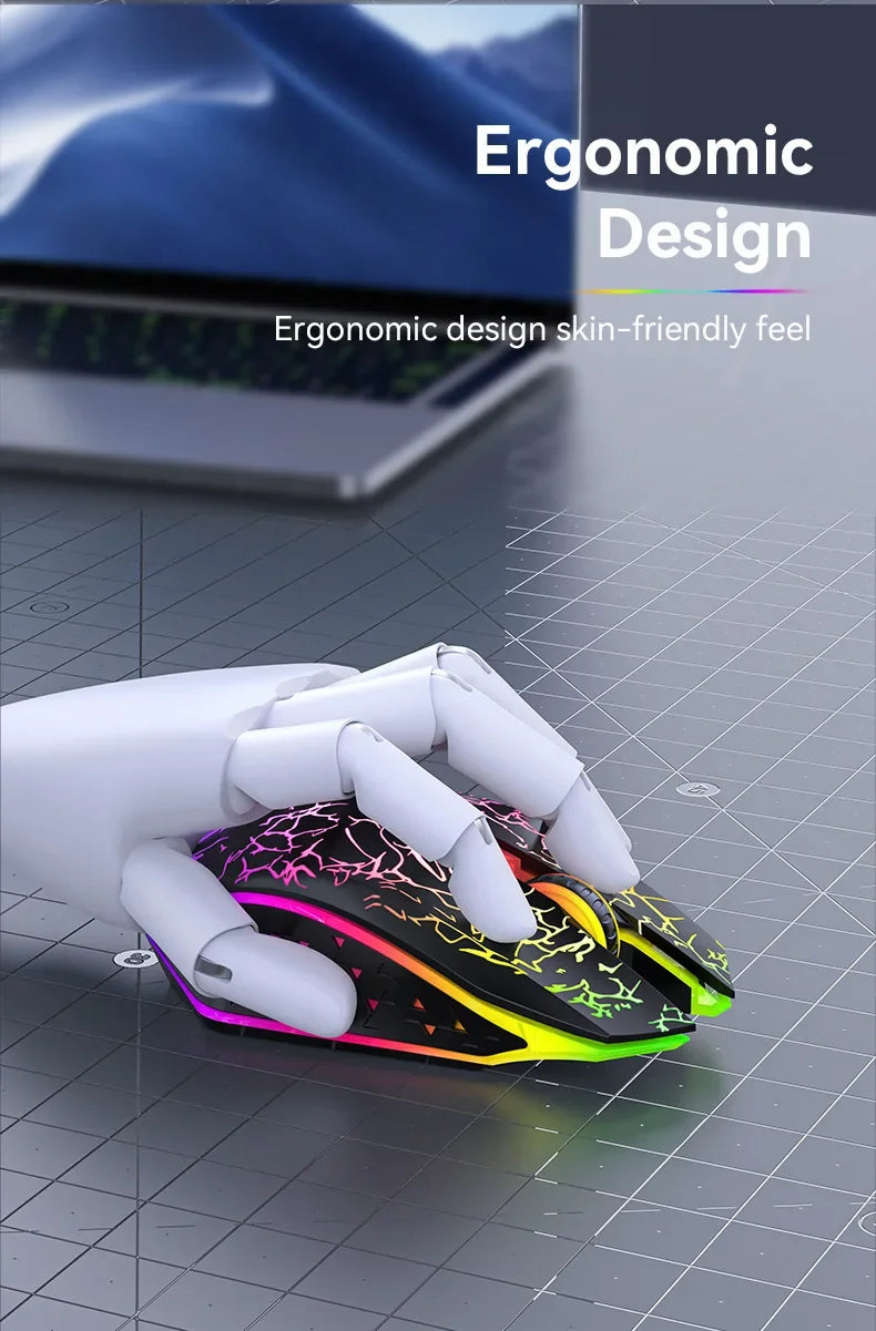 Bluetooth 5.2 RGB Dual-Mode Wireless Mouse
