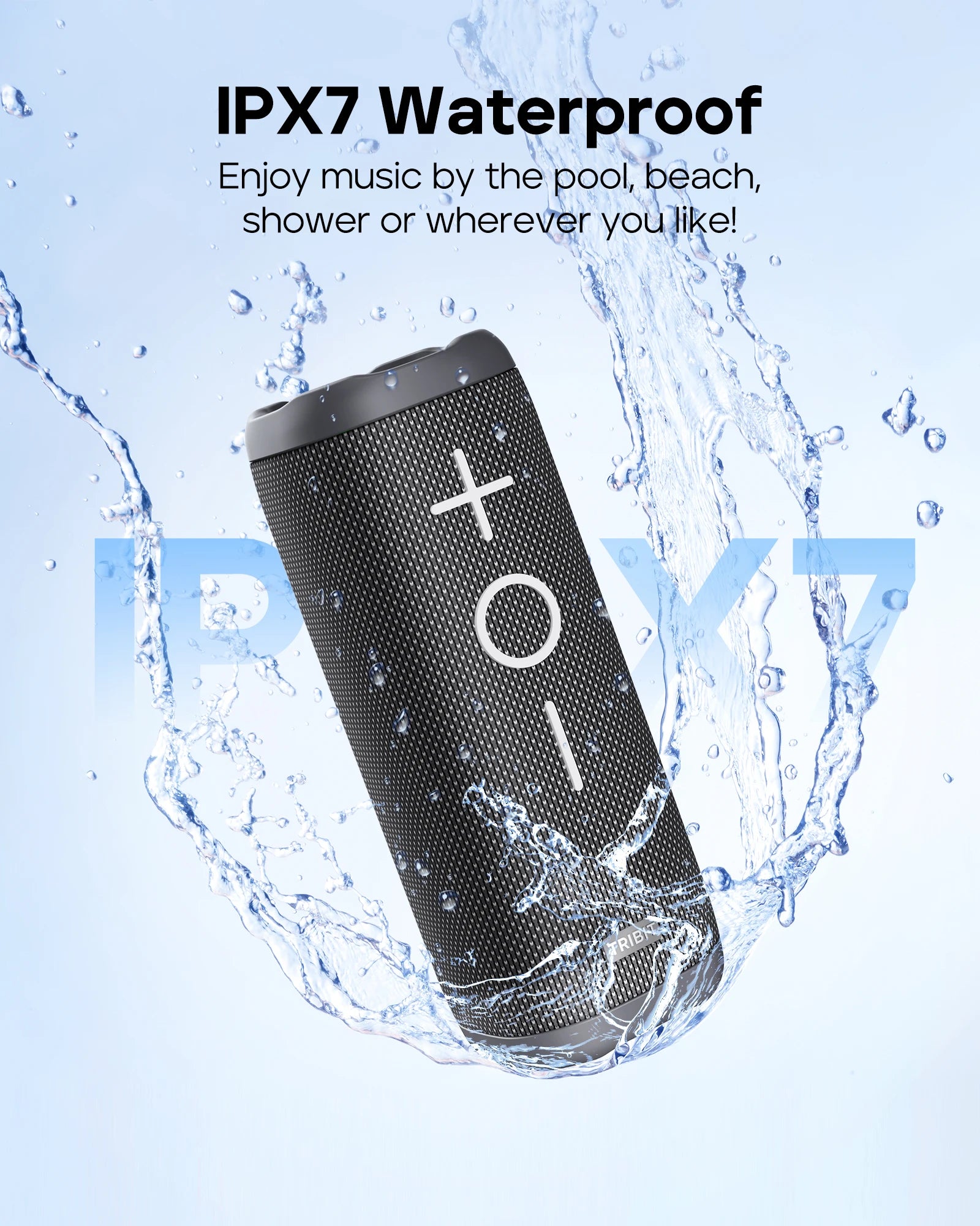 TRIBIT StormBox 2 Portable Bluetooth Speaker – 34W, IPX7 Waterproof, 24-Hour Playtime