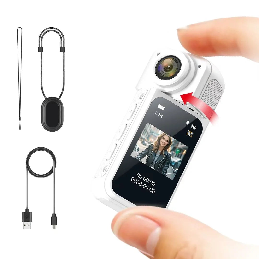 AMORUS Mini 2.7K Thumb Action Camera