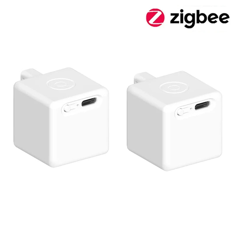 Tuya ZigBee Fingerbot Plus – Type-C Rechargeable Smart Button Pusher for Alexa & Google Home