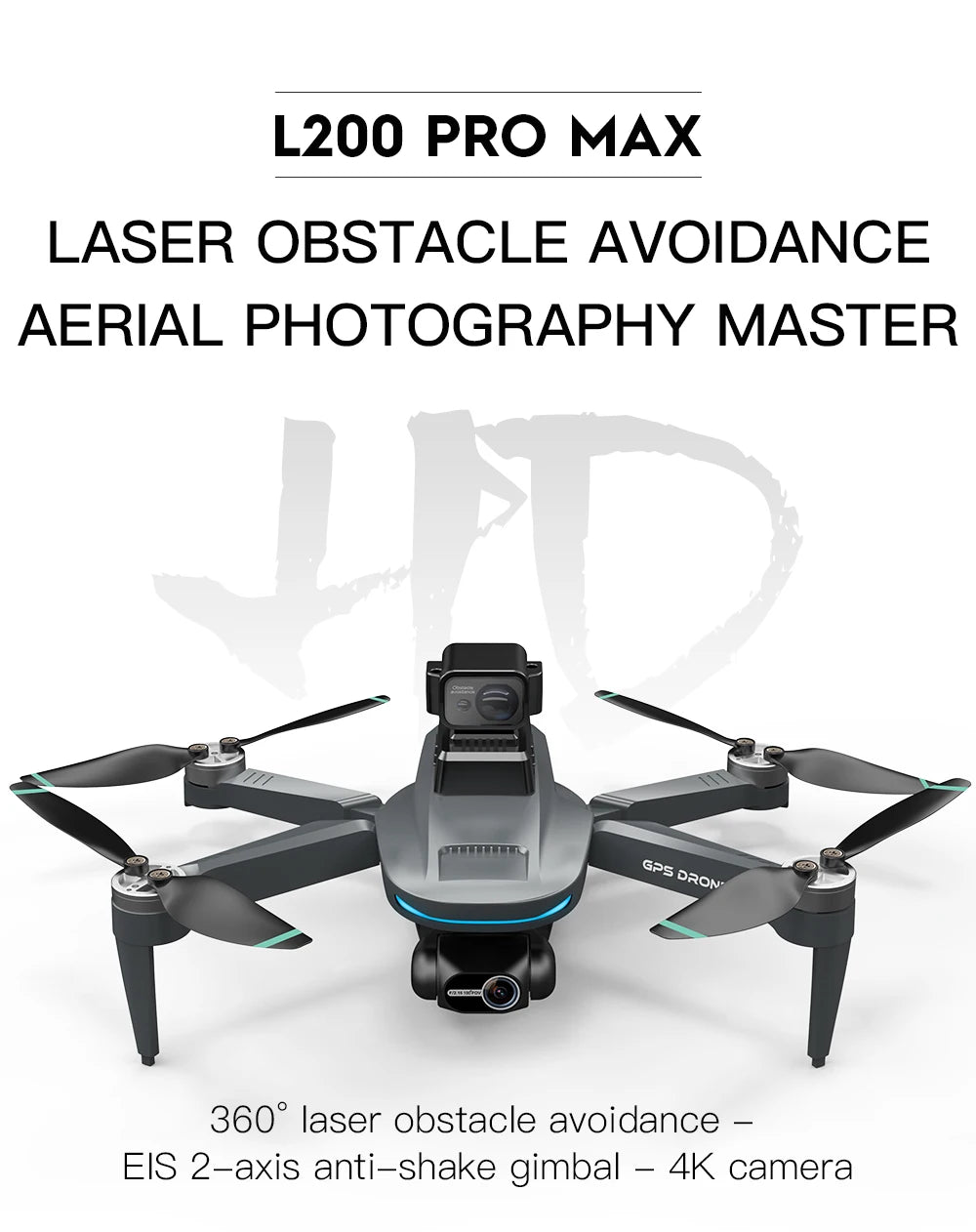 L200 Pro Max 4K GPS Drone with 2-Axis Gimbal