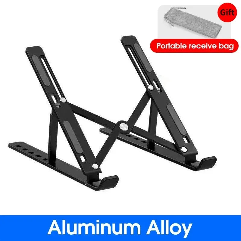 Foldable Adjustable Laptop Stand – Portable Aluminum Alloy Notebook Holder