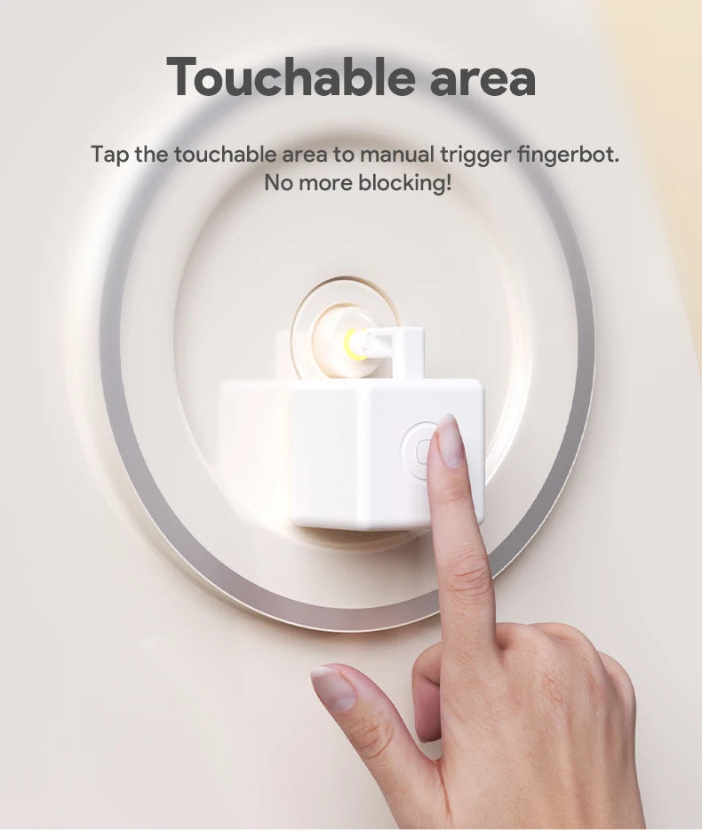 Tuya ZigBee Fingerbot Plus – Type-C Rechargeable Smart Button Pusher for Alexa & Google Home