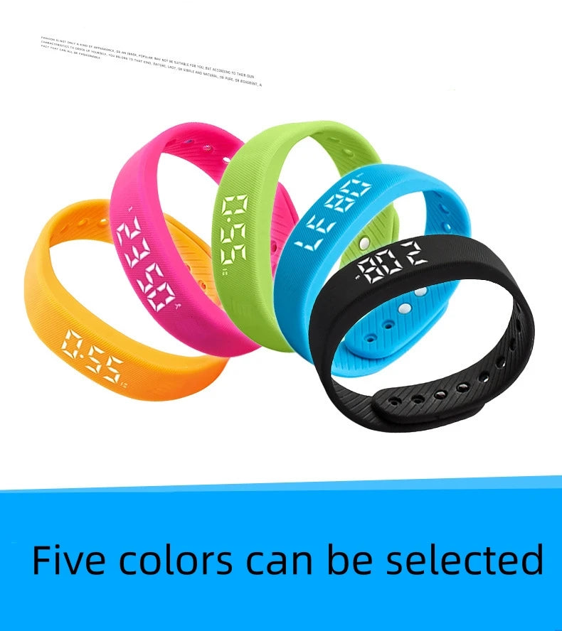 LED Digital Smart Bracelet with Pedometer & Alarm